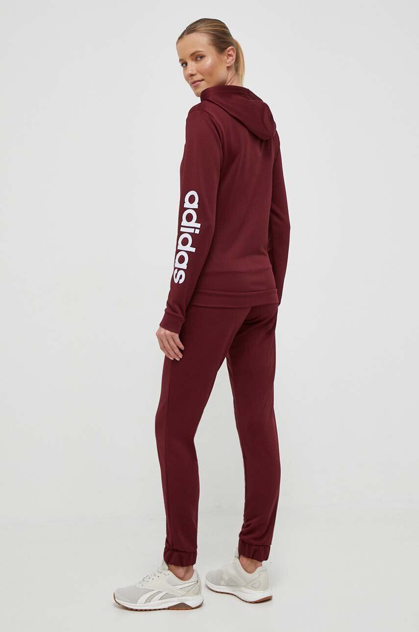 adidas trening femei culoarea bordo - Pled.ro