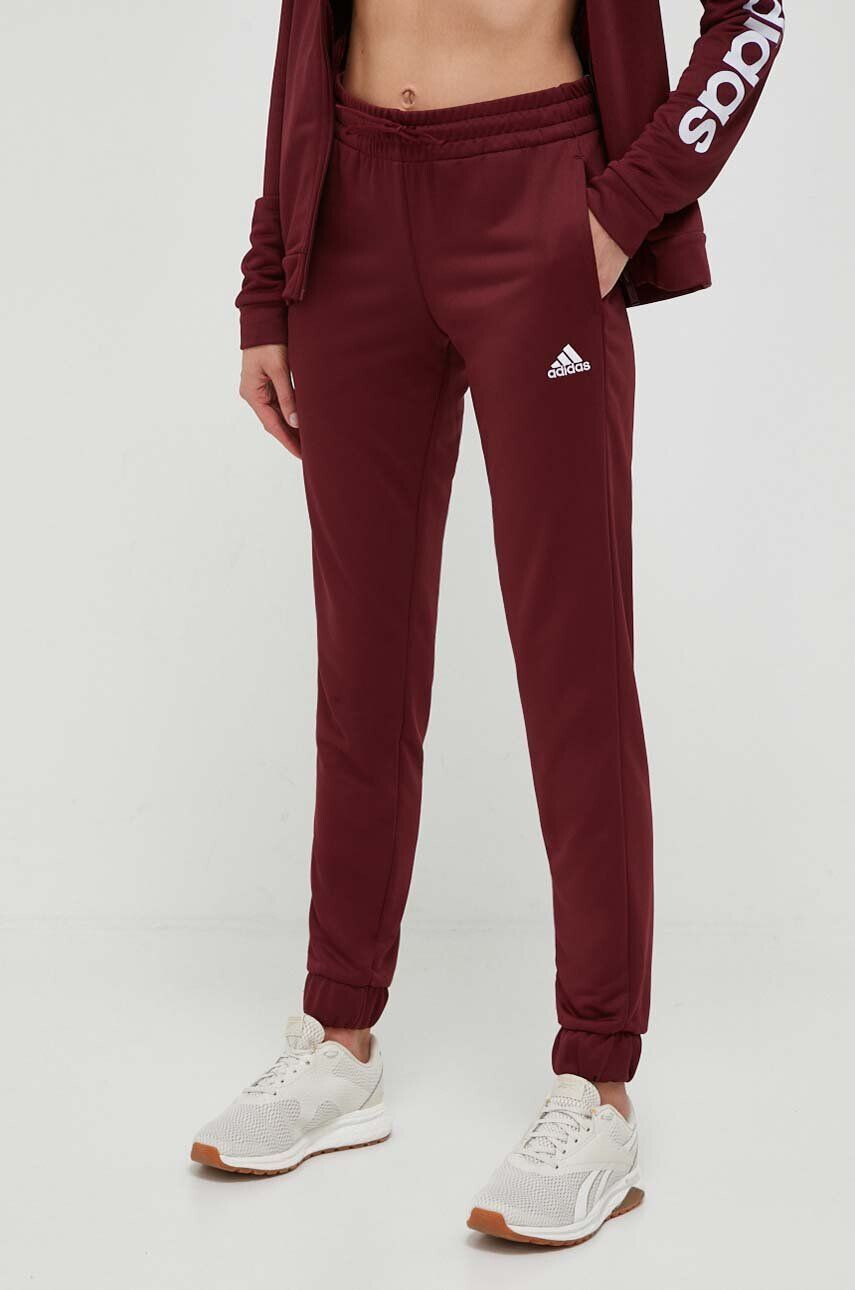 adidas trening femei culoarea bordo - Pled.ro