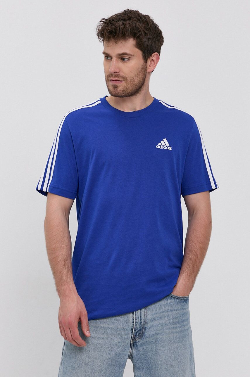 adidas tricou barbati culoarea bej melanj - Pled.ro