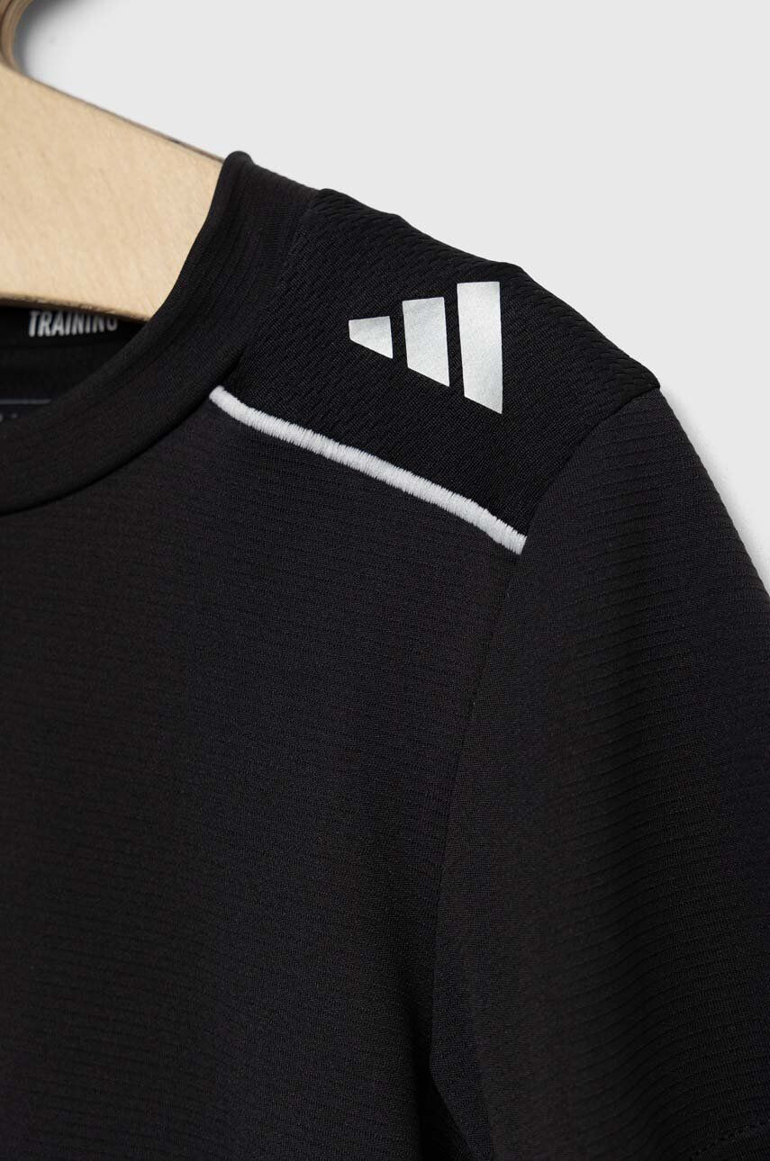 adidas tricou copii culoarea negru cu imprimeu - Pled.ro