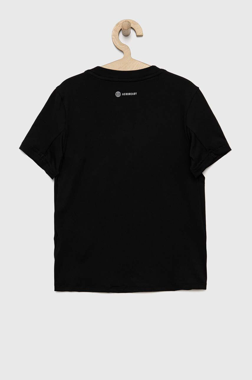 adidas tricou copii culoarea negru cu imprimeu - Pled.ro