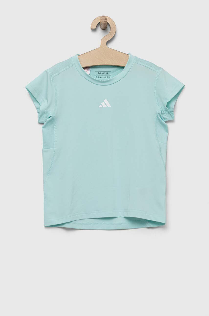 adidas tricou copii culoarea turcoaz - Pled.ro