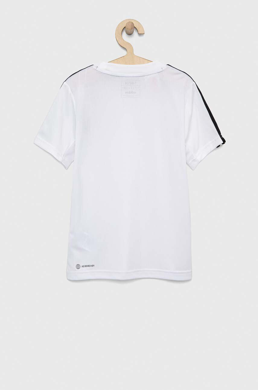 adidas tricou copii U TR-ES 3S culoarea alb cu imprimeu - Pled.ro