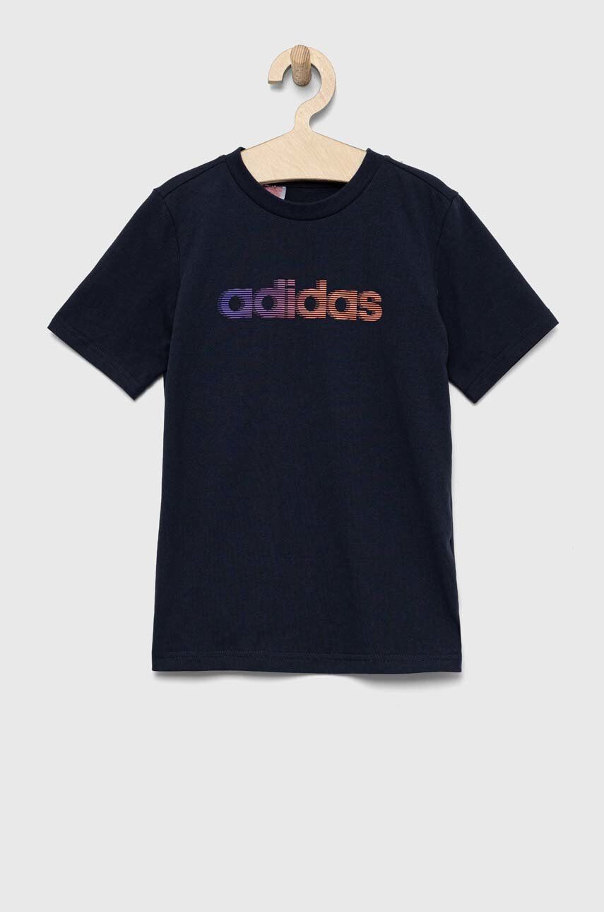 adidas tricou de bumbac pentru copii culoarea roz - Pled.ro