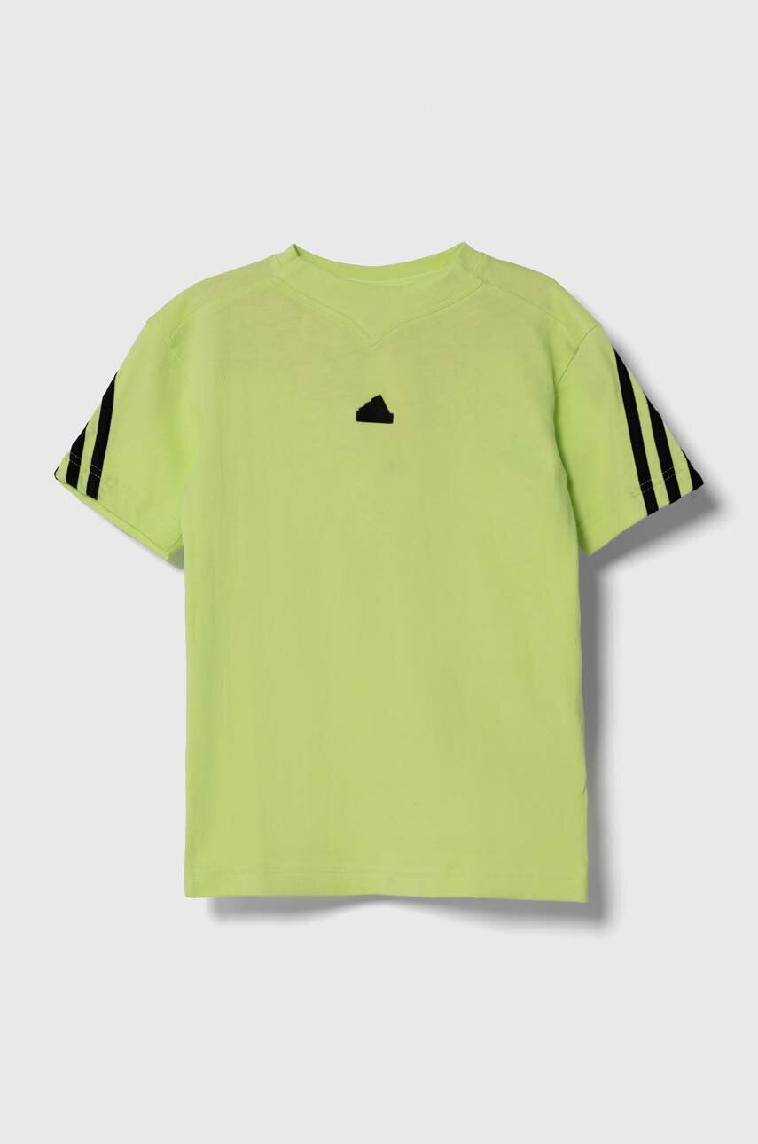 adidas tricou de bumbac pentru copii culoarea verde modelator - Pled.ro