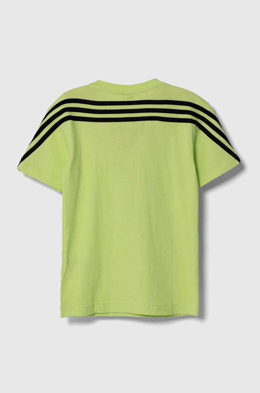 adidas tricou de bumbac pentru copii culoarea verde modelator - Pled.ro