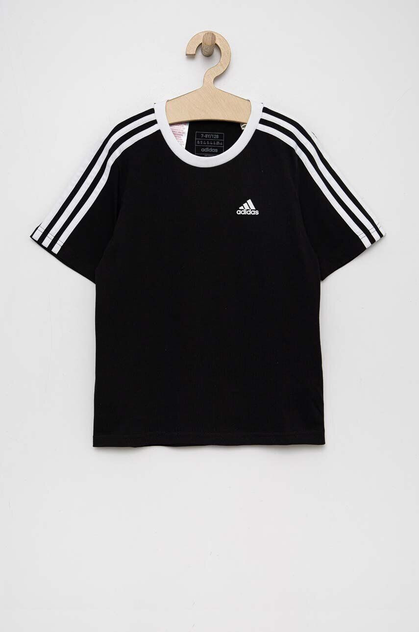 adidas tricou de bumbac pentru copii G 3S BF culoarea negru cu imprimeu - Pled.ro