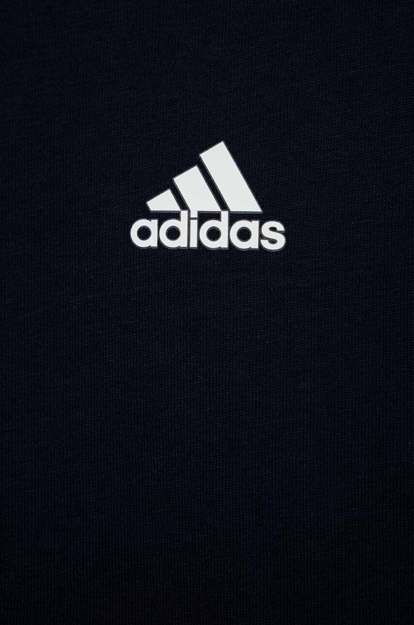 adidas tricou de bumbac pentru copii G 3S BF culoarea albastru marin - Pled.ro