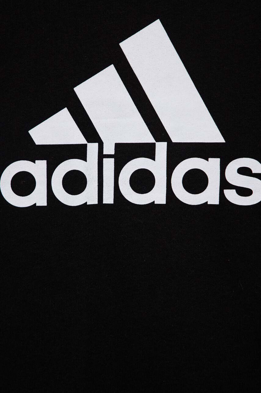 adidas tricou de bumbac pentru copii G BL culoarea negru - Pled.ro