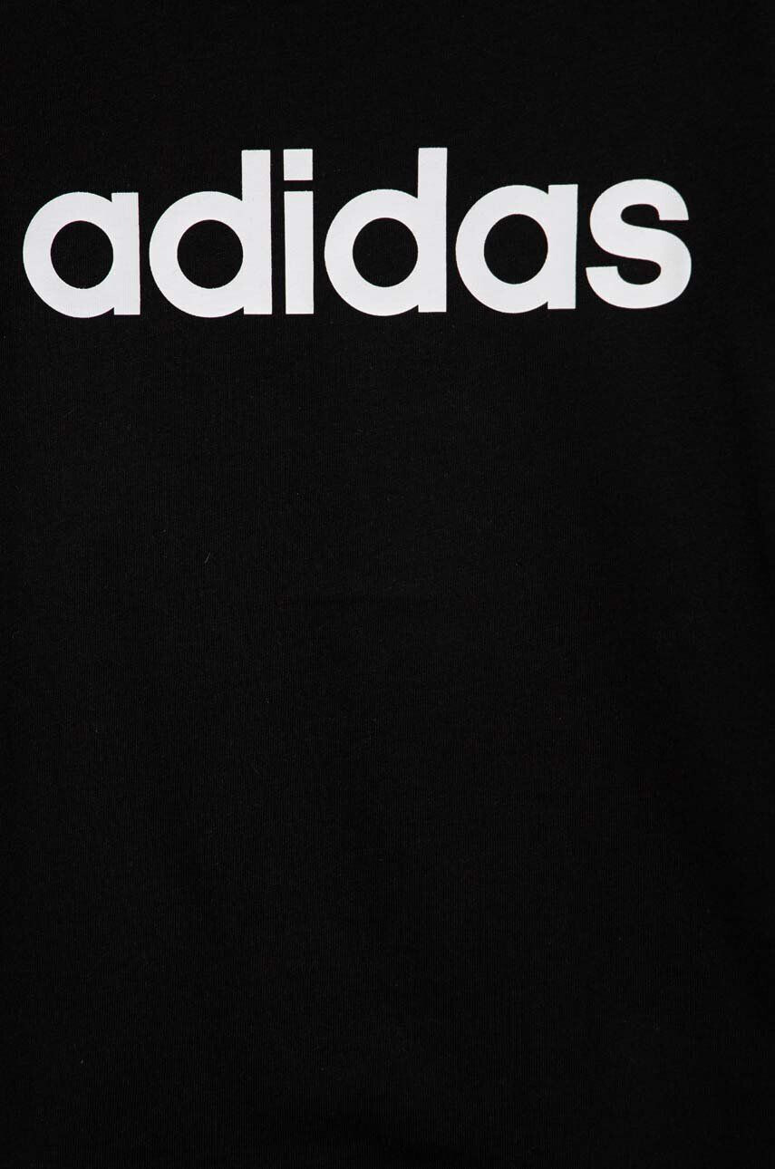 adidas tricou de bumbac pentru copii G LIN culoarea negru - Pled.ro