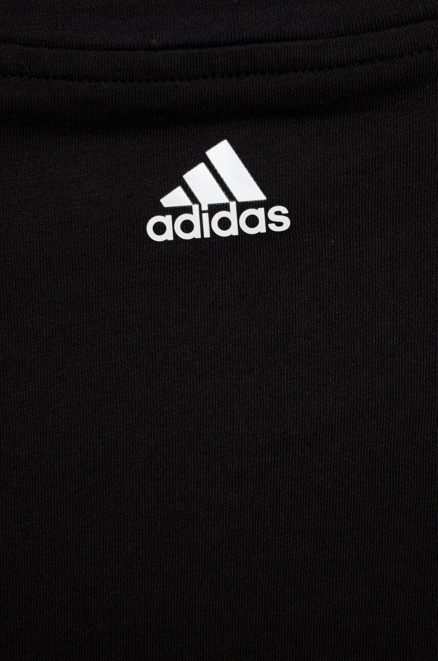 adidas tricou de bumbac pentru copii GN4042 culoarea negru - Pled.ro