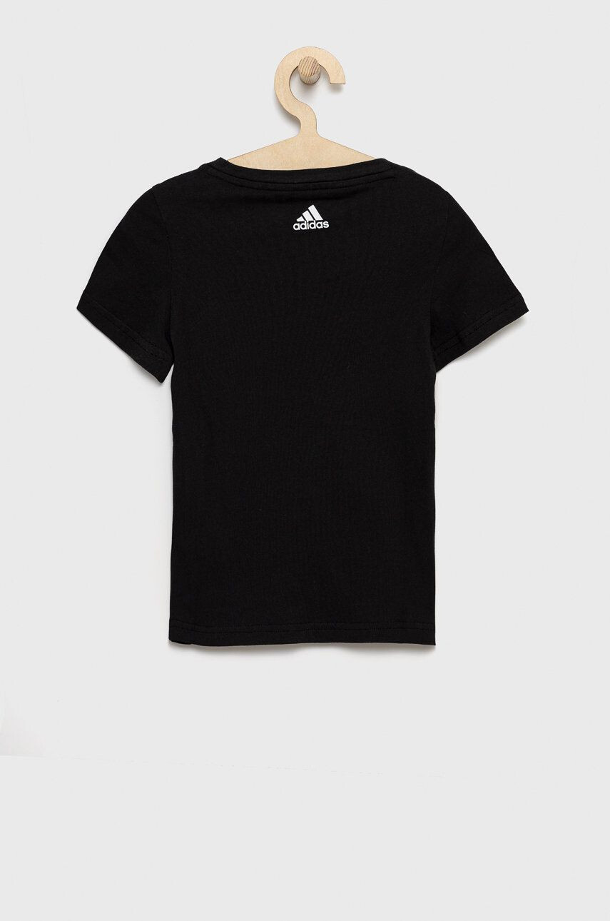 adidas tricou de bumbac pentru copii GN4042 culoarea negru - Pled.ro