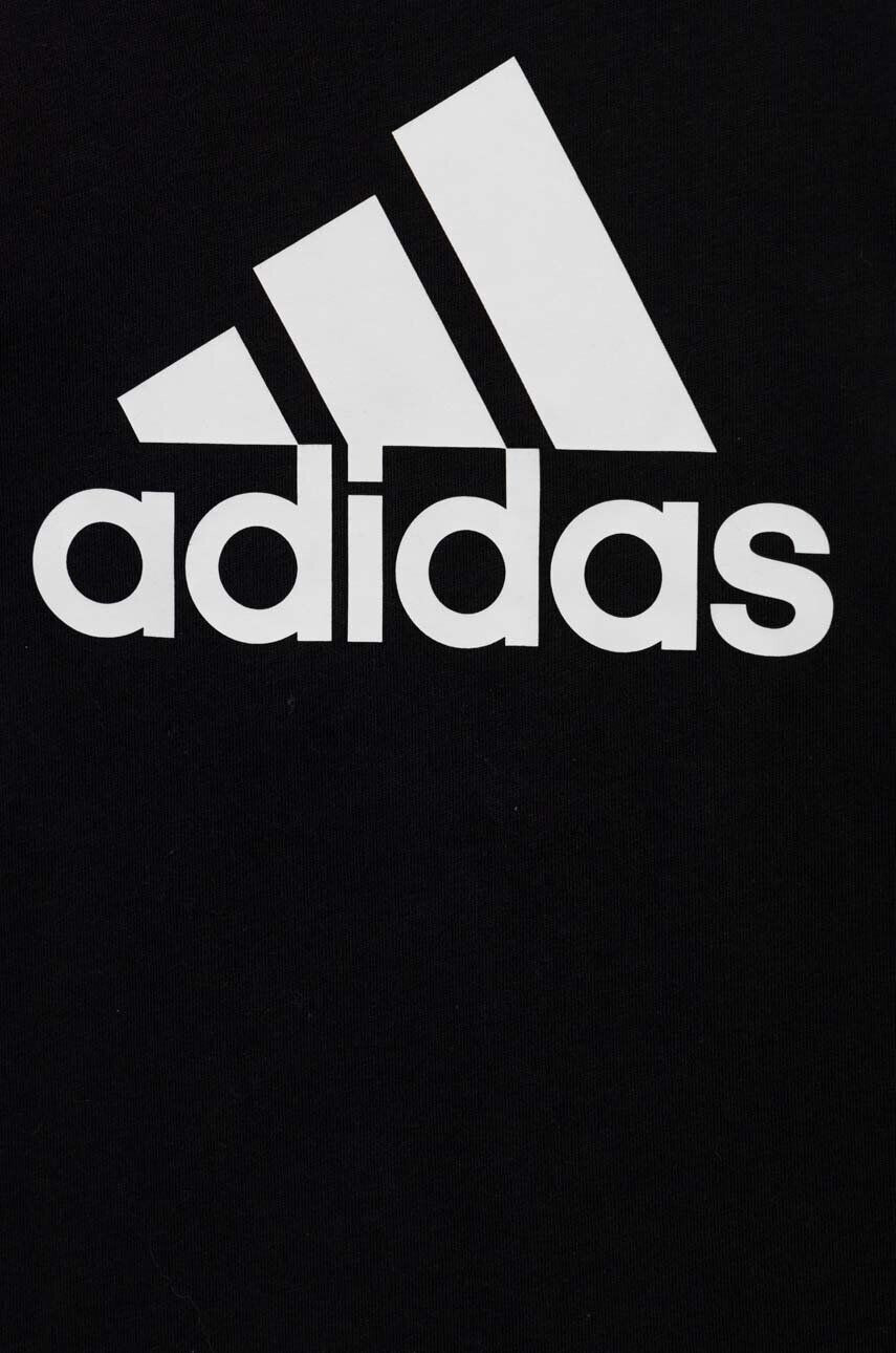 adidas tricou de bumbac pentru copii LK BL CO culoarea negru cu imprimeu - Pled.ro