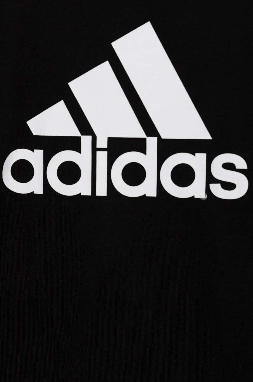 adidas tricou de bumbac pentru copii U BL culoarea negru cu imprimeu - Pled.ro