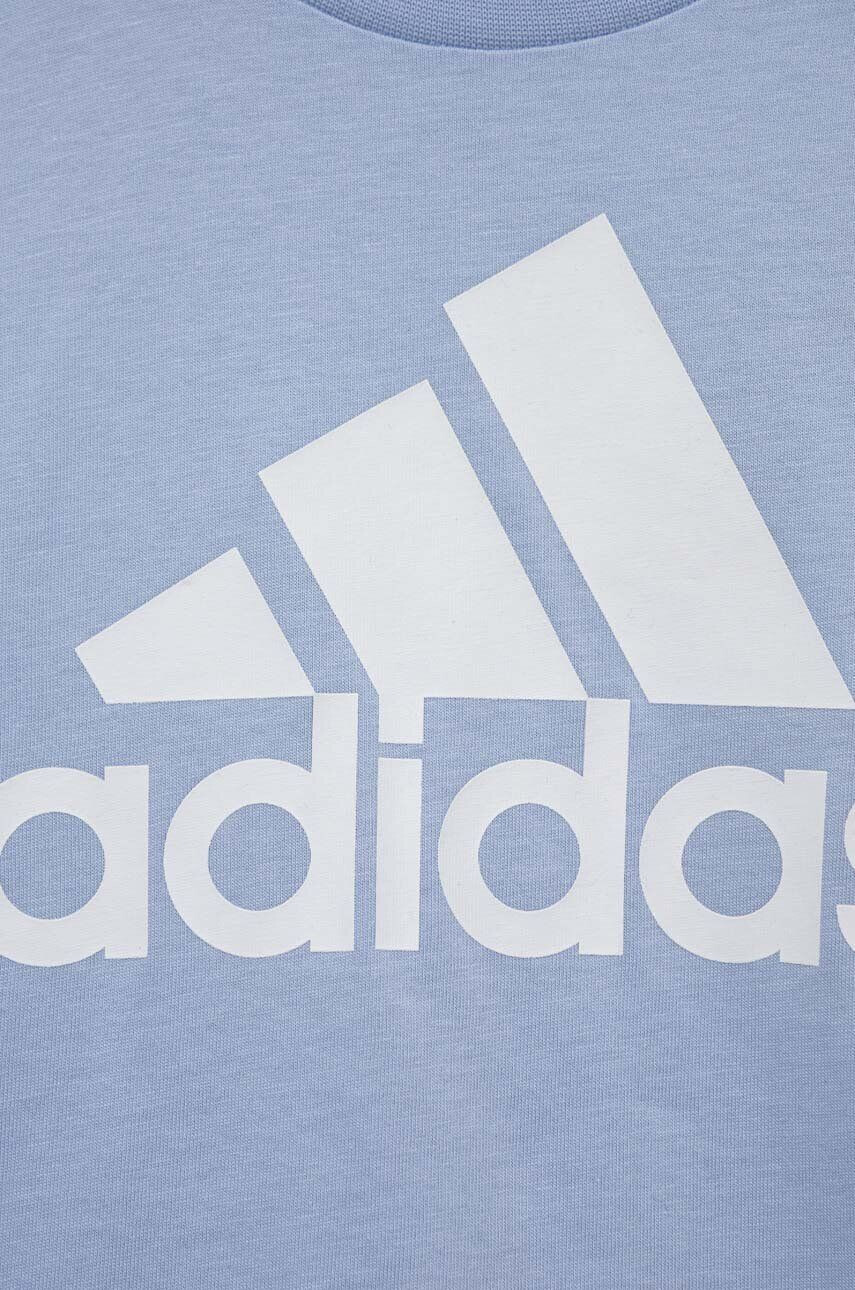 adidas tricou de bumbac pentru copii U BL cu imprimeu - Pled.ro