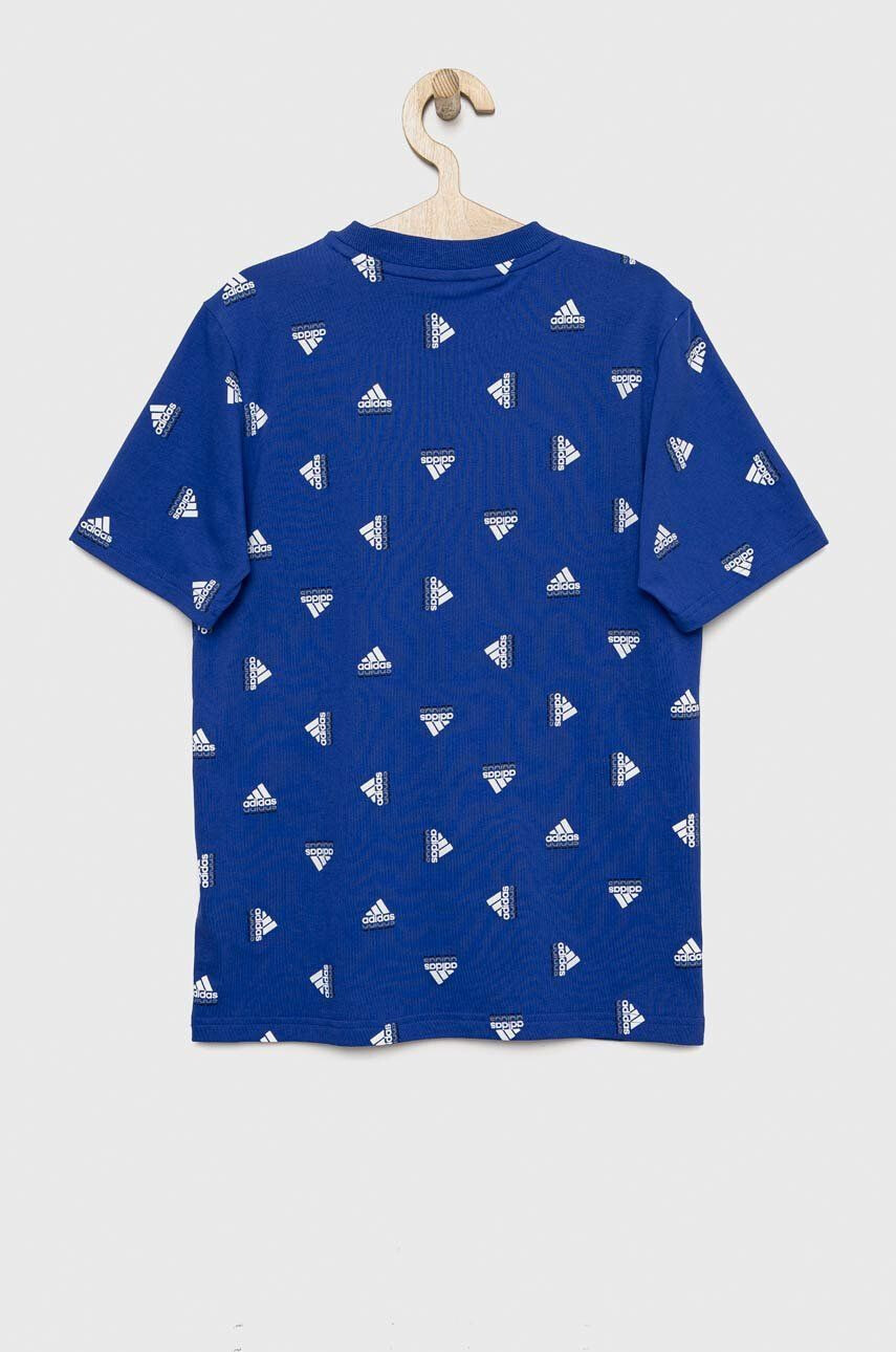 adidas tricou de bumbac pentru copii U BLUV TEE cu imprimeu - Pled.ro