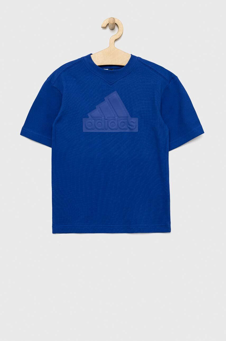 adidas tricou de bumbac pentru copii U FI cu imprimeu - Pled.ro