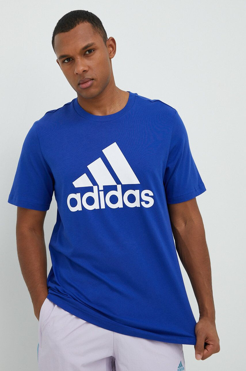 adidas tricou din bumbac cu imprimeu - Pled.ro