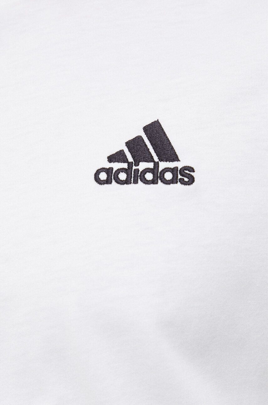 adidas tricou din bumbac culoarea alb neted - Pled.ro