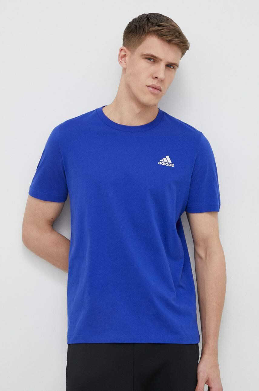 adidas tricou din bumbac neted - Pled.ro