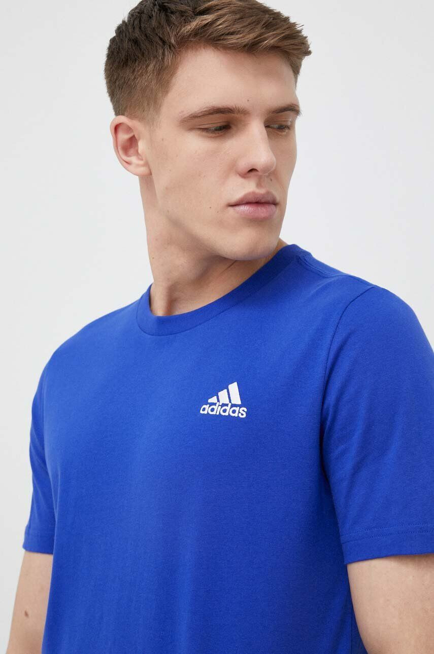 adidas tricou din bumbac neted - Pled.ro