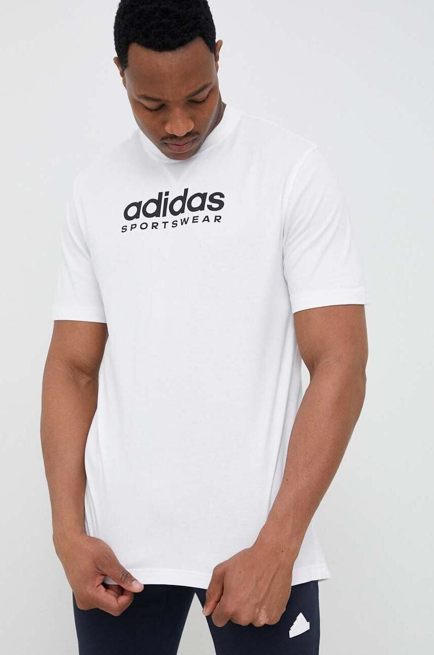 adidas tricou din bumbac culoarea alb modelator - Pled.ro