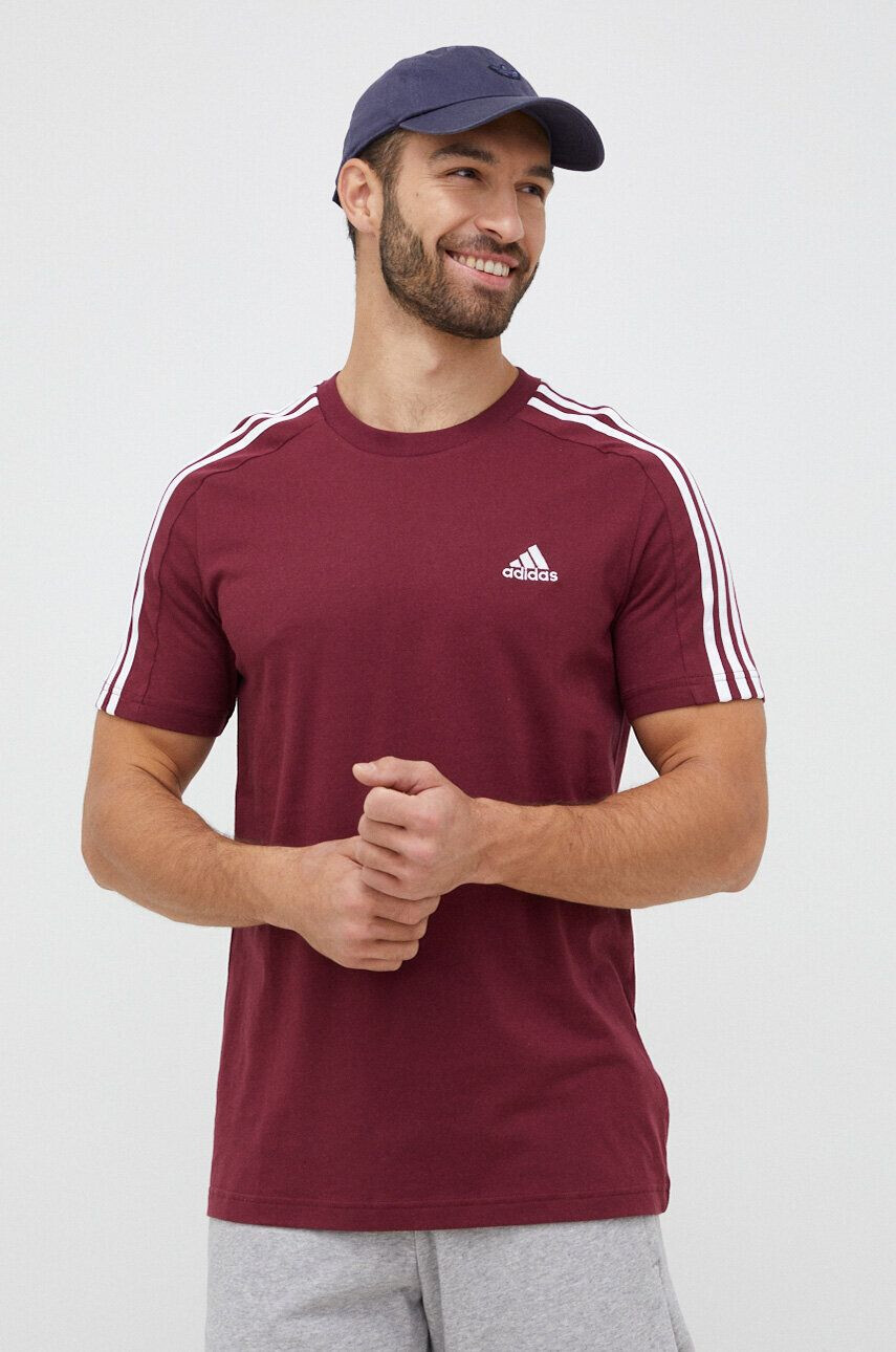 adidas tricou din bumbac culoarea alb cu imprimeu - Pled.ro