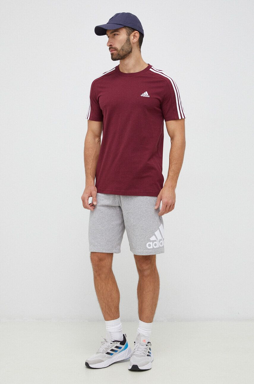 adidas tricou din bumbac culoarea alb cu imprimeu - Pled.ro