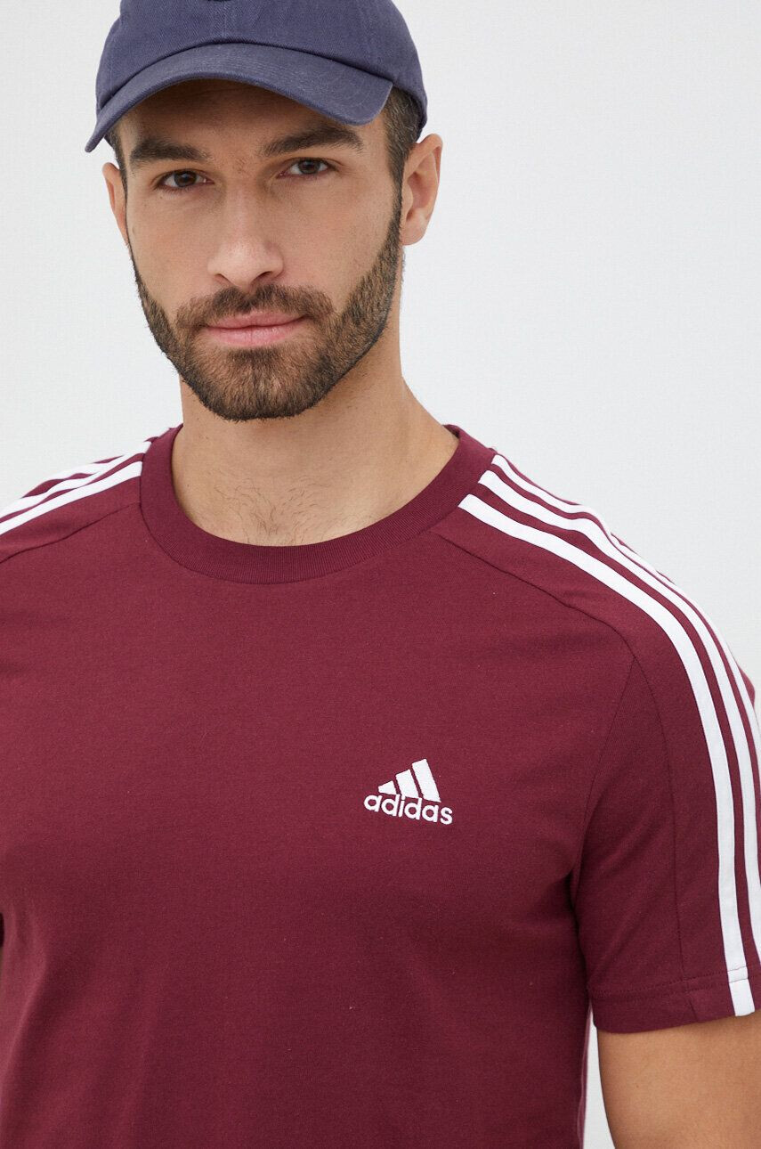 adidas tricou din bumbac culoarea alb cu imprimeu - Pled.ro