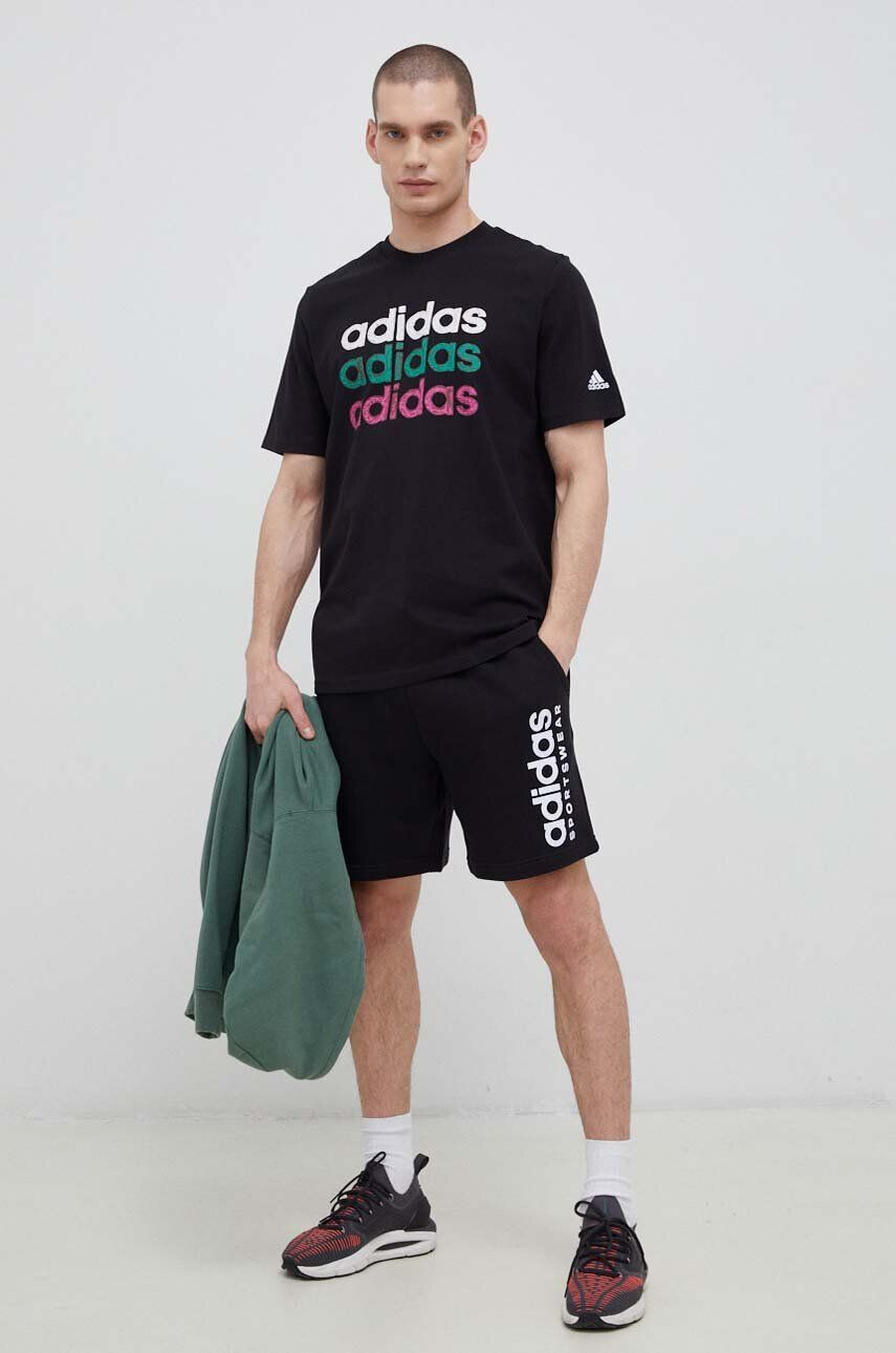 adidas tricou din bumbac culoarea negru modelator - Pled.ro