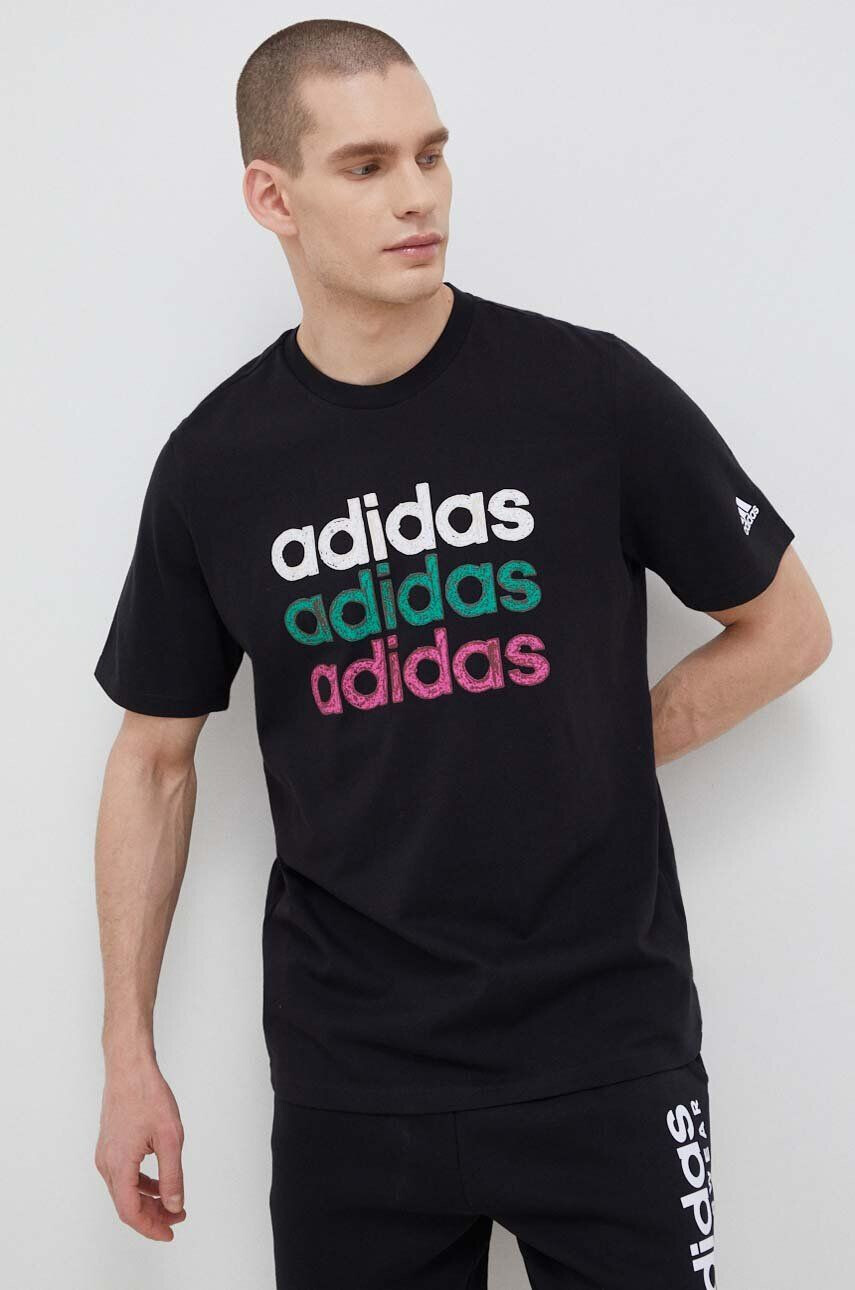 adidas tricou din bumbac culoarea negru modelator - Pled.ro