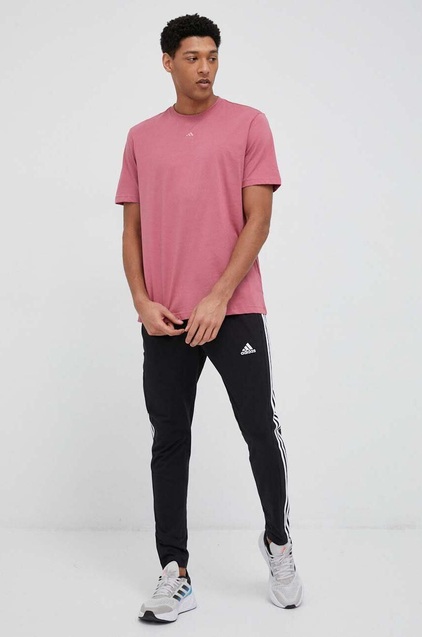 adidas tricou din bumbac culoarea roz neted - Pled.ro