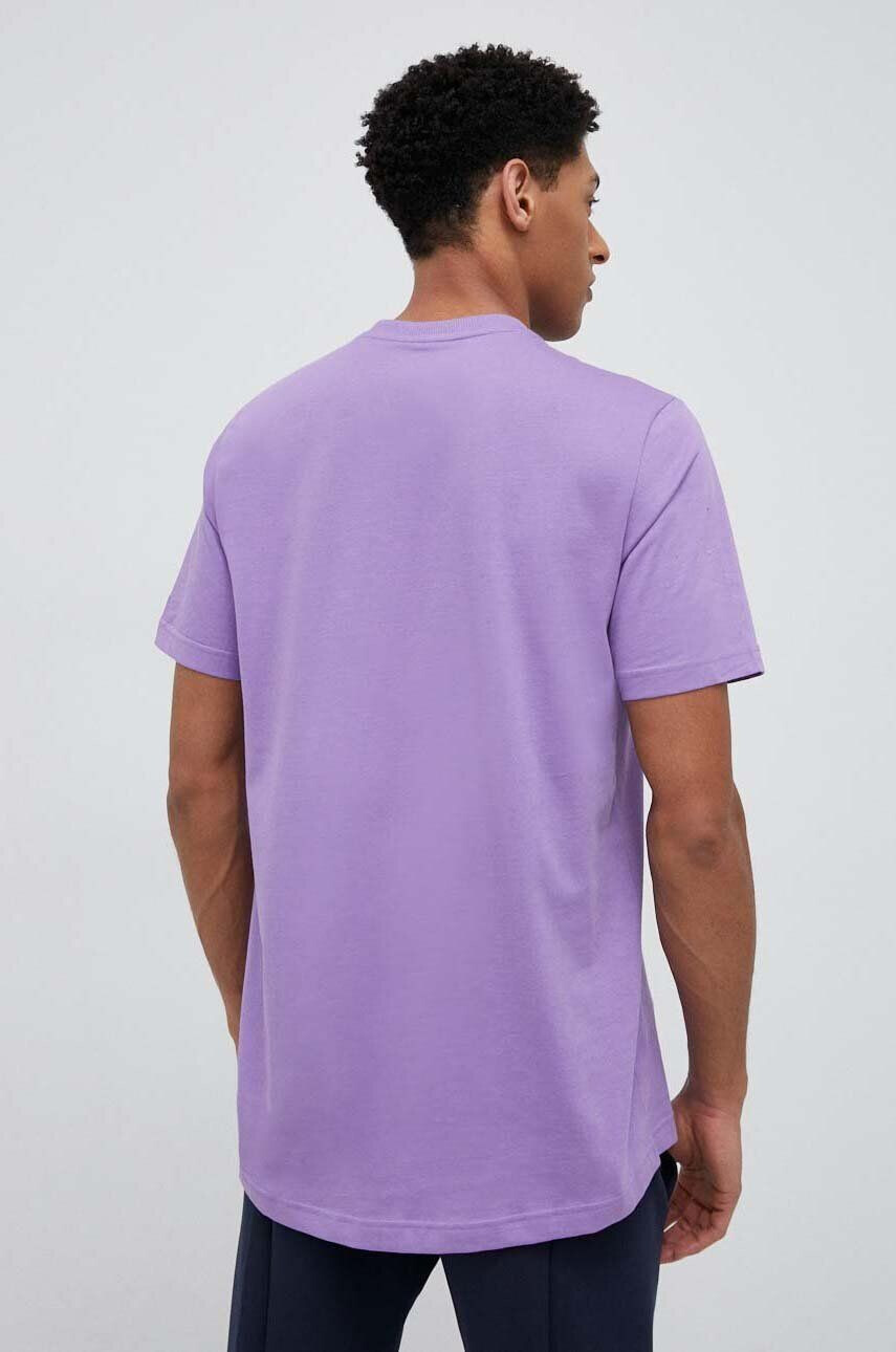 adidas tricou din bumbac culoarea violet neted - Pled.ro