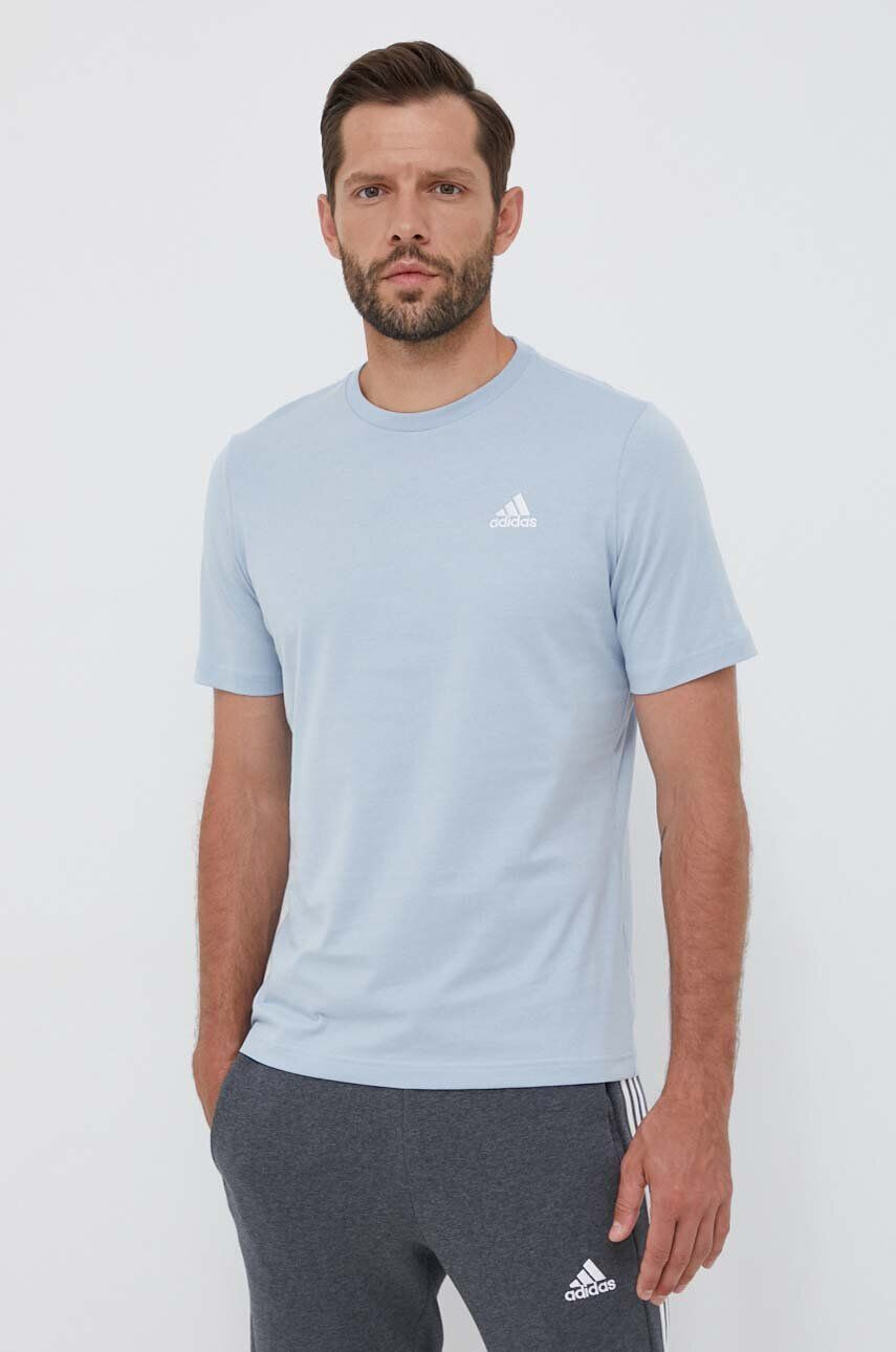 adidas tricou din bumbac neted - Pled.ro