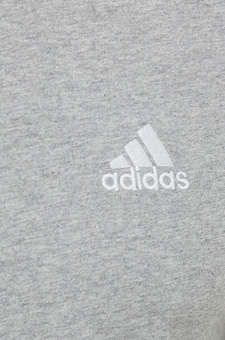 adidas tricou din bumbac culoarea gri neted - Pled.ro