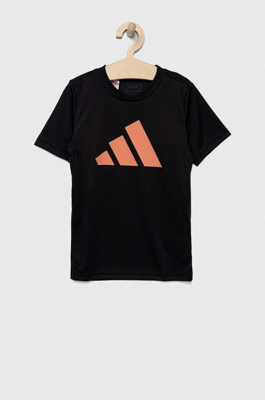 adidas tricou U TR-ES LOGO culoarea negru cu imprimeu - Pled.ro