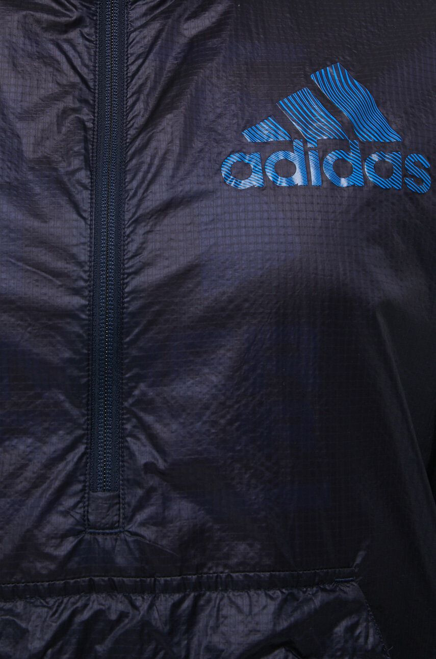 adidas windbreaker Season HD4335 culoarea albastru marin de tranzitie oversize - Pled.ro