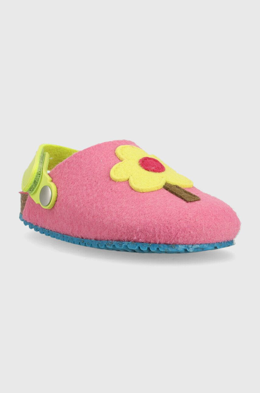 Agatha Ruiz de la Prada papuci copii culoarea verde - Pled.ro