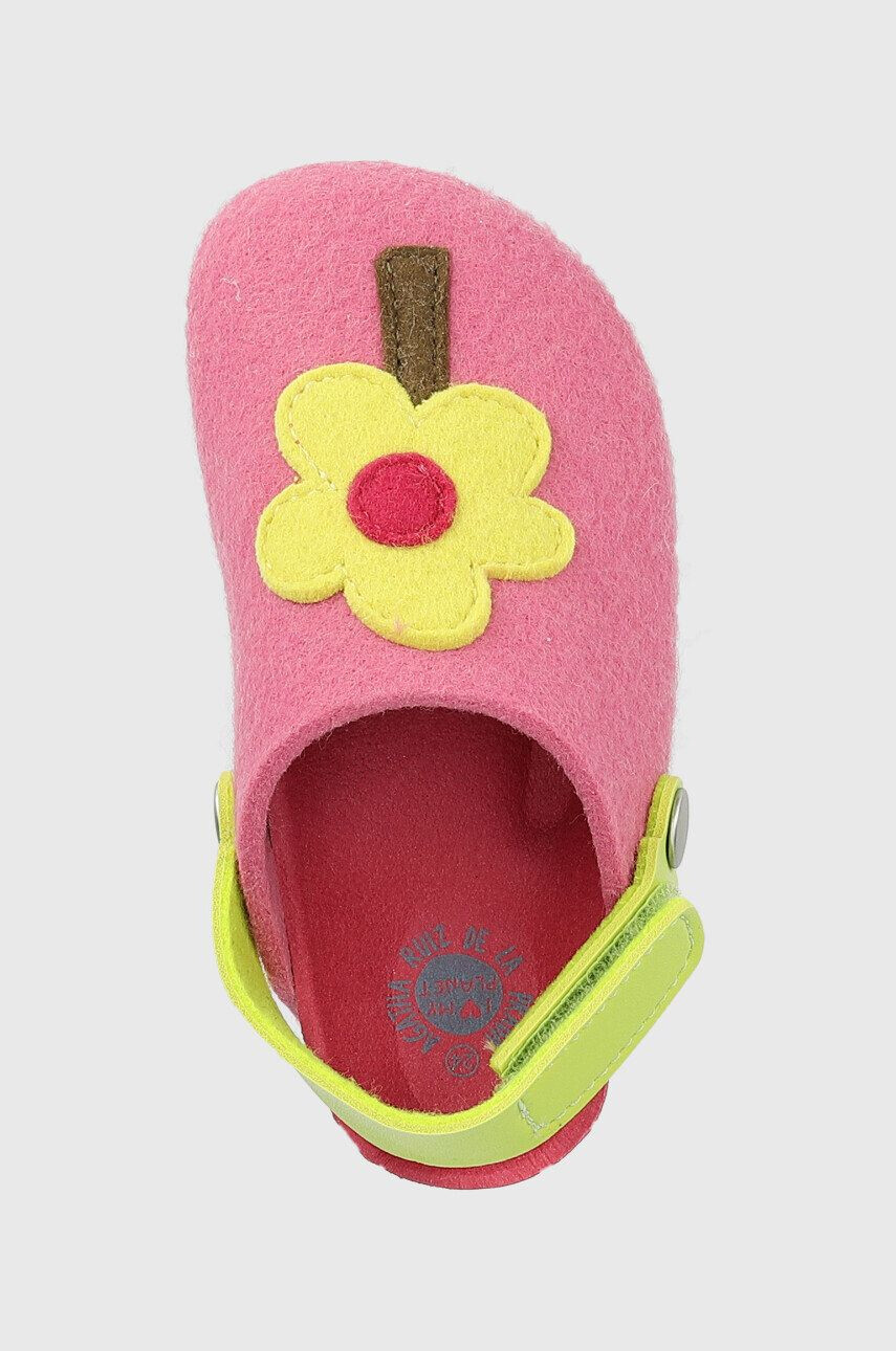 Agatha Ruiz de la Prada papuci copii culoarea verde - Pled.ro