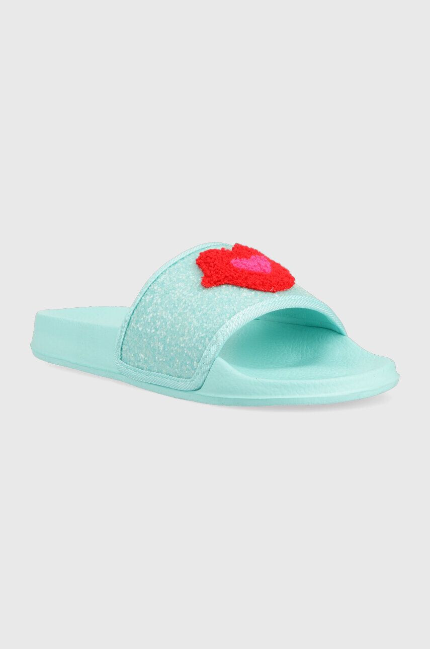 Agatha Ruiz de la Prada slapi copii culoarea turcoaz - Pled.ro