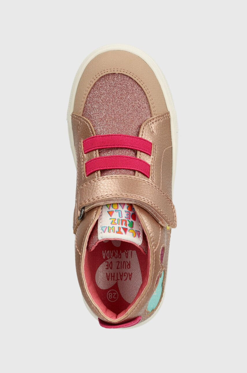 Agatha Ruiz de la Prada sneakers pentru copii culoarea argintiu - Pled.ro