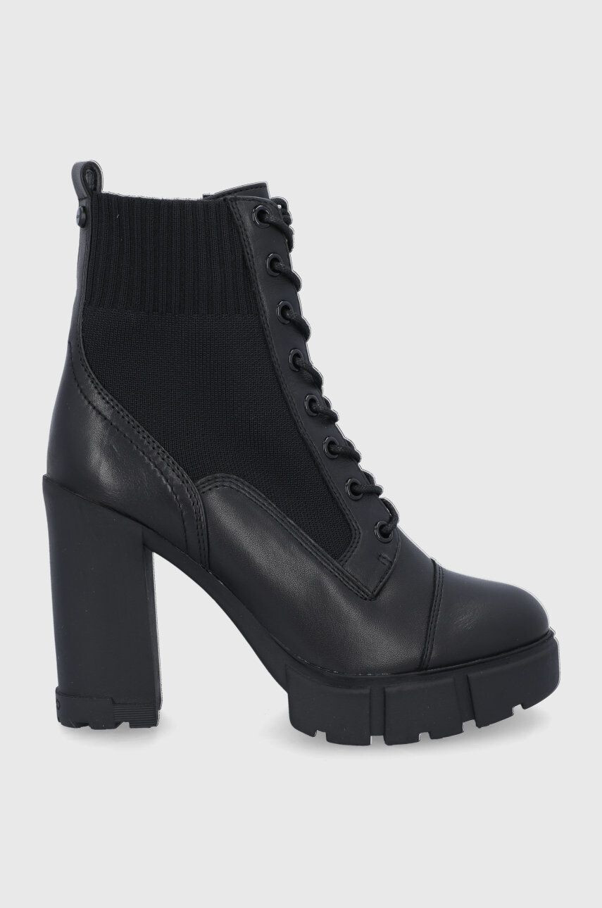 Aldo Botine femei culoarea negru cu toc drept - Pled.ro