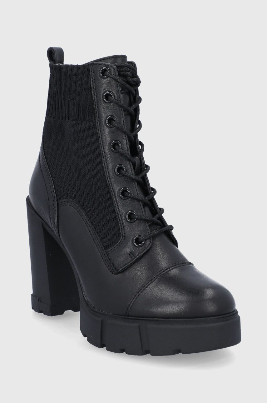 Aldo Botine femei culoarea negru cu toc drept - Pled.ro