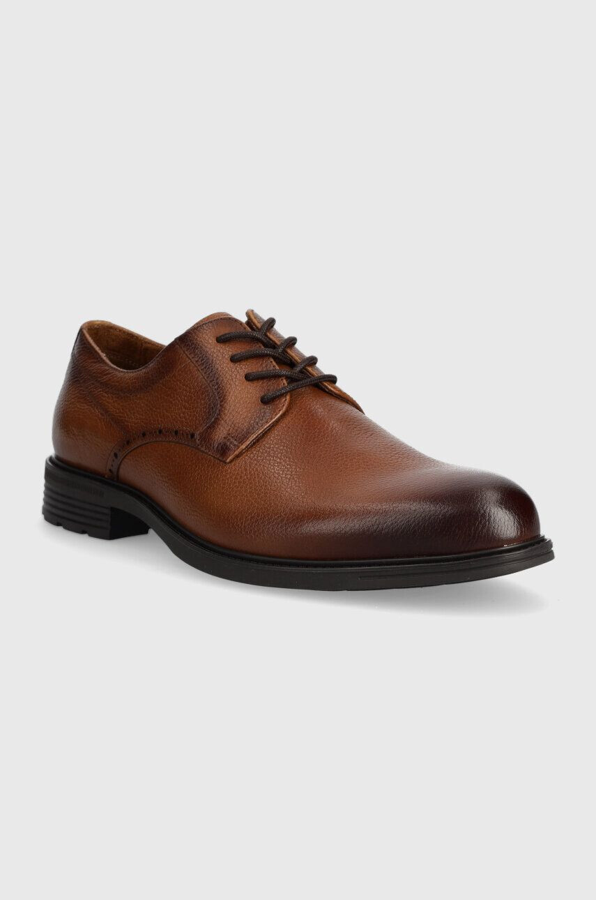 Aldo pantofi de piele 13665185 NOBEL 240 barbati culoarea maro - Pled.ro