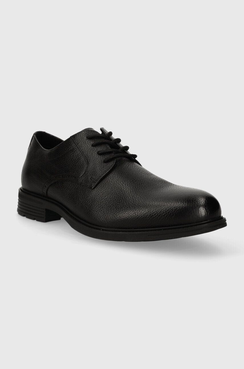 Aldo pantofi de piele 13665186 NOBEL 004 barbati culoarea negru - Pled.ro