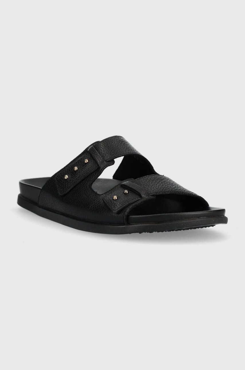 Aldo slapi de piele Serham barbati culoarea negru 13564003.SERHAM - Pled.ro