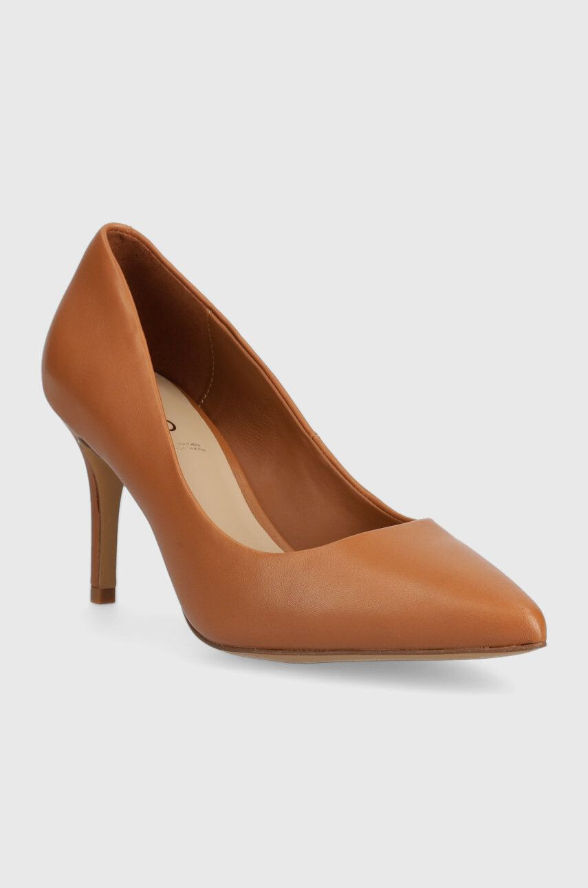 Aldo stilettos de piele culoarea maro - Pled.ro