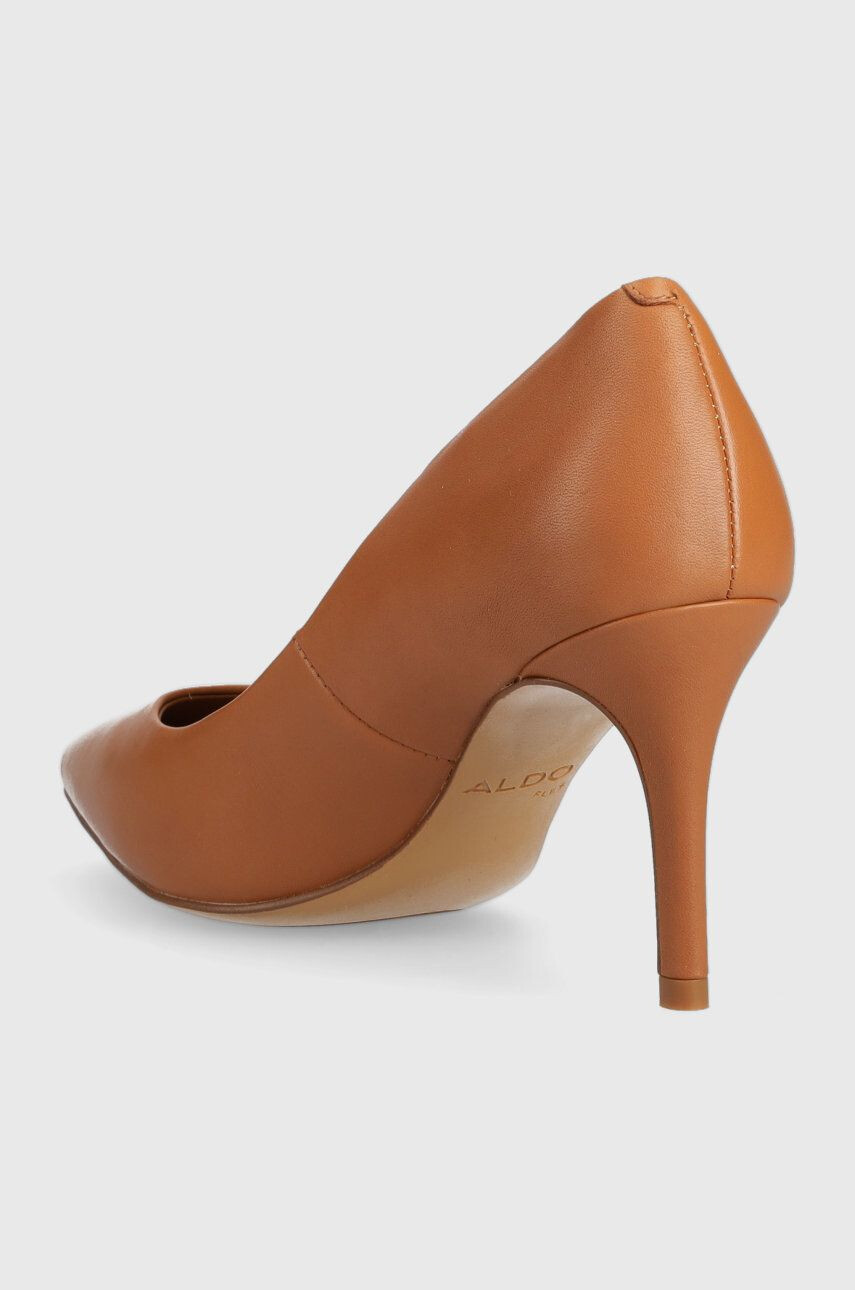 Aldo stilettos de piele culoarea maro - Pled.ro