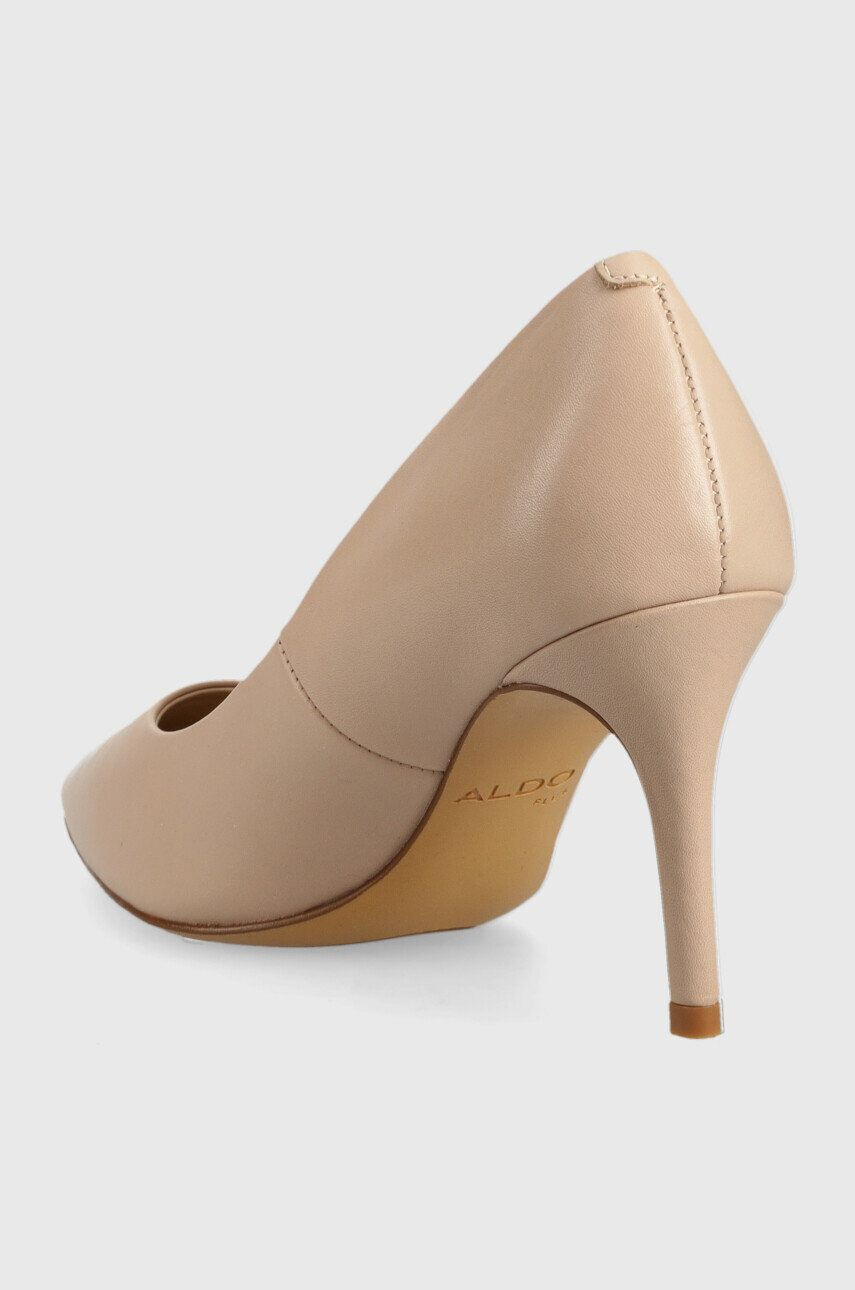 Aldo stilettos de piele culoarea bej - Pled.ro