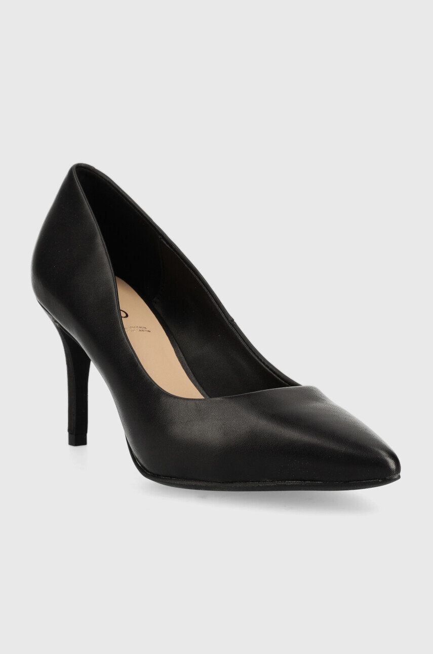 Aldo stilettos de piele culoarea negru - Pled.ro